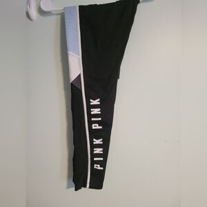 Victoria's Secret Pink Light Blue, Black And White Leggings